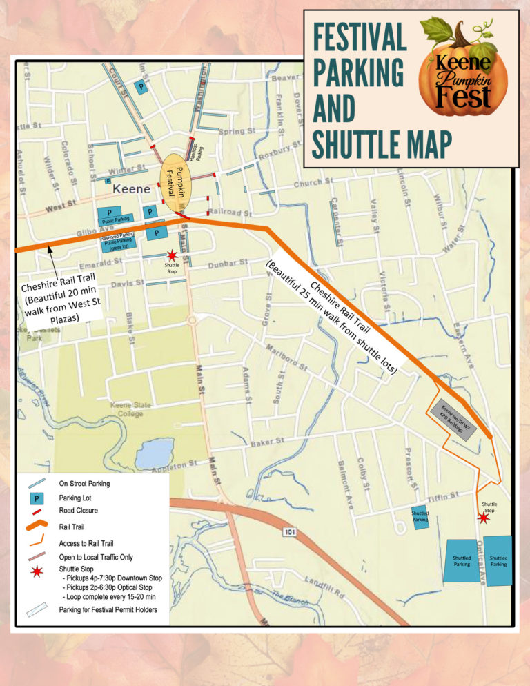 Parking Map « Keene Pumpkin Festival